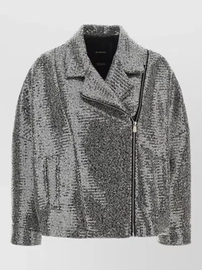 Pinko Sequin Caban Coat Long Sleeve Design In Multi