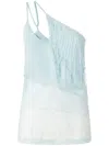 Pinko Sequin-detailed Blouse In Blue
