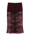 Pinko Pencil Skirt With Zebra-effect Sequin Embroidery In Black