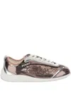 Pinko Sequin Leather Sneakers