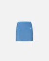 Pinko Sequined Mat Miniskirt In Bleu Amparo