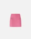 Pinko Sequined Mat Miniskirt In Rosa-convolvolo