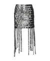 Pinko Sequinned Gladiatore Skirt In Black