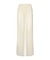Pinko Sequinned Mesh Pants In White