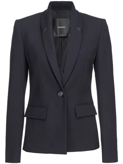 PINKO SHAWL-LAPEL TWILL BLAZER