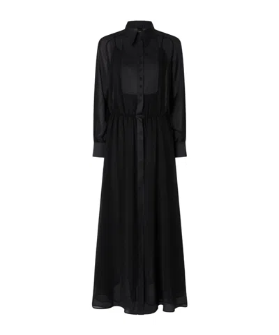 PINKO SHEER-PANEL MIDI DRESS