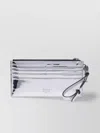 Pinko Shiny Mirror Wrist Strap Clutch Bag