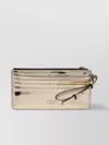 Pinko Shiny Mirror Wrist Strap Clutch Bag