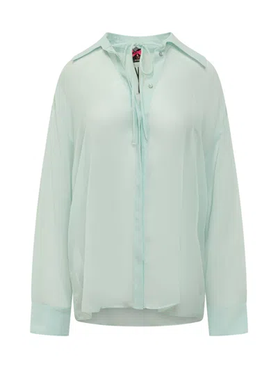Pinko Shirt Ananas In Mini Style In Green