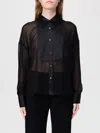 Pinko Marquilla Camicia Georgette Satin Shirt In Black