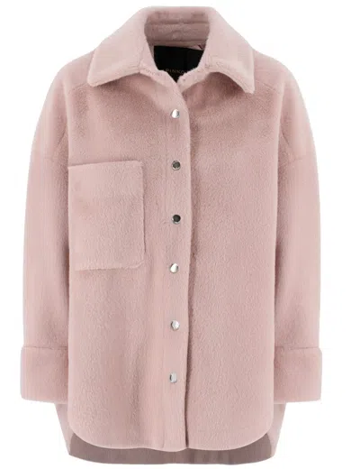 Pinko Shirt-style Jacket With Cruelty-free Fur