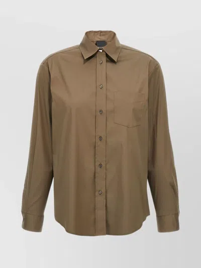 Pinko Green Corea Shirt In Beige