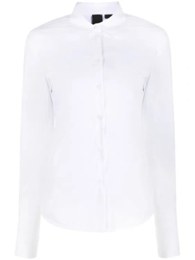 Pinko Shirt With Fitted Waist In White