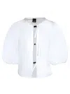 Pinko Poplin Shirt With Puff Sleeves