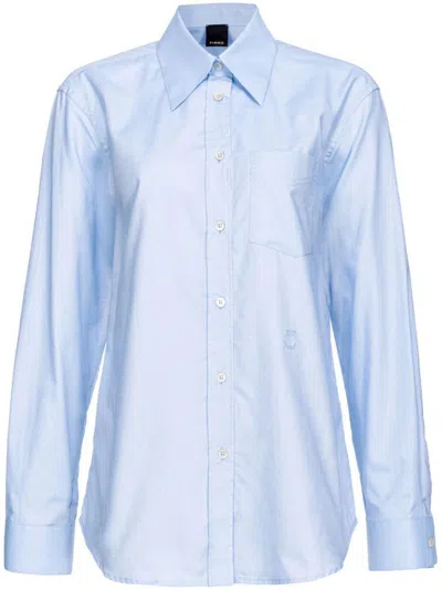 Pinko Tailored Blue Long Sleeve Shirt