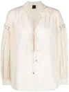 Pinko Ring-findings Detailed Tunic In Pink