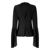 Pinko Blatz Blouse In Acetate And Silk In Black