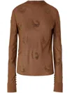 Pinko Rebora Blouse In Brown