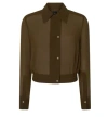 Pinko Lightweight Bomber-style Georgette Shirt In Multicolor