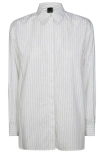 Pinko Cotton Composition Stylish Shirt In Multicolor