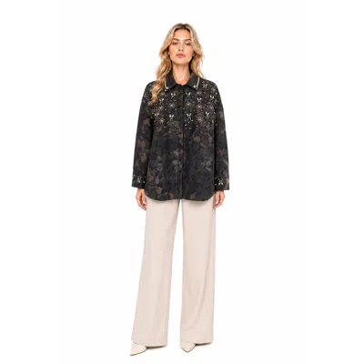 Pinko Shirts In Verde Nero Verde