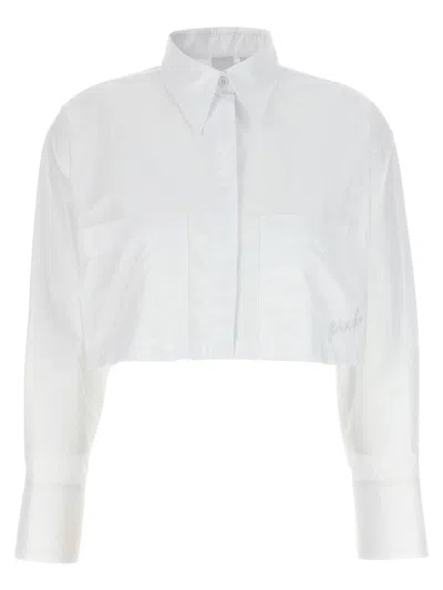 Pinko Pergusa Cropped Shirt In White