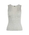 Pinko Grey Shispare Top In Grey
