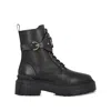 Pinko Mia 07 Leather Ankle Boots In Black