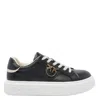 Pinko Yoko 06 Metallic-trim Platform Sneakers In Black