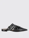 Pinko Pointed Nappa Leather Slippers With Straps