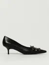 Pinko Pointed Toe Pumps With Decorative Buckles In Black