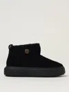 Pinko Black Boots With Shearling Lining In Black