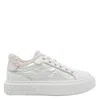 Pinko Quilted Platform Sneakers In White