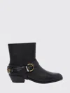 Pinko Removable Harness Detail Ankle Boot In Black