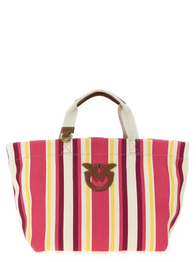 Pinko Shopping Medium Stripes Tote Bag Multicolor