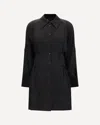 Pinko Short Shirt Dress In Habotai And Cotton