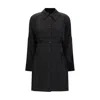 Pinko Short Shirt Dress In Habotai And Cotton