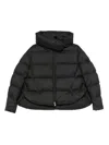 Pinko Cropped Puffer Jacket With High Padded Collar In Black
