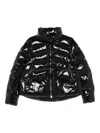 Pinko Puffer Jacket With High Collar In Black