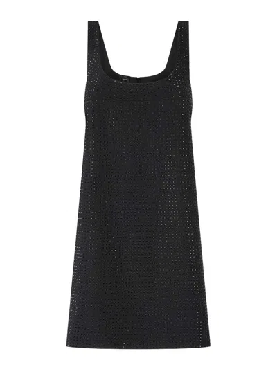 Pinko Short Dress In Black