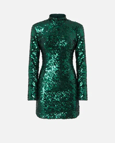 PINKO SHORT SEQUINNED DRESS