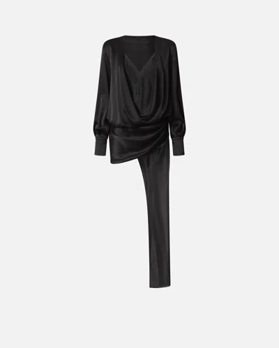 PINKO ROBE COURTE AVEC TRAÎNE