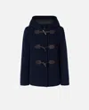 Pinko Manteau Court Esprit Duffle-coat Avec Brandebourgs In Total Eclipse Blue