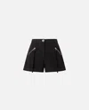 Pinko Cotton Shorts With Pockets And Zip
