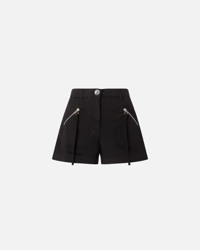 Pinko Cotton Shorts With Pockets And Zip