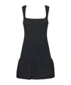 Pinko Short Flared Sleeveless Dress In Black