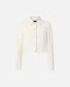 Pinko 'gelato' Trucker Jacket In White