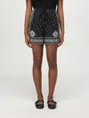 Pinko Short À Imprimé Bandana In Black