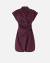 Pinko Short Shirt Dress With Crisscross
