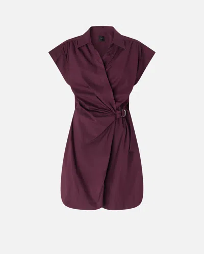 Pinko Short Shirt Dress With Crisscross
